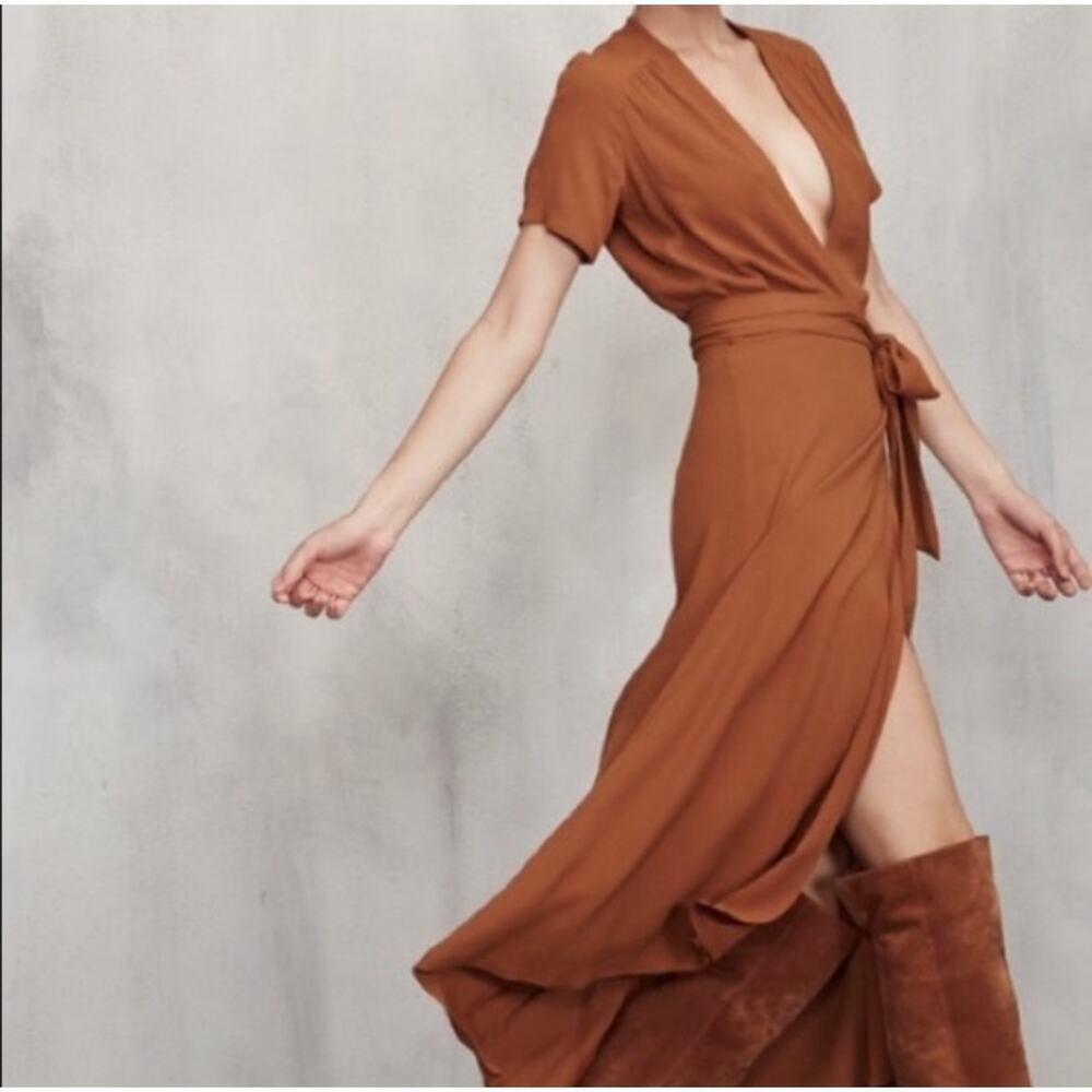 Reformation Hadley Wrap Dress-size small - Picture 1 of 5